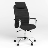 Кресло руководителя с подголовником Новый Стиль BRUNO HR (COMFORT+АNYFIX) ZT-25 (Черный) (NWS-125359)