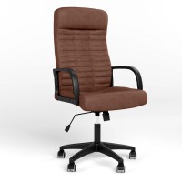 Крісло керівника поворотне Новий Стиль DIRECTOR TILT PL62 ECO-21 (Темно-коричневий) (NWS-125899)