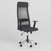 Крісло офісне поворотне Новий Стиль FRANK GTR TILT (WS-122) CHR68 P OH-14/C-38 (Сірий/Антрацит) (NWS-123739)