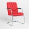 Конференційне крісло Новий Стиль CHESTER STEEL CF LB CHROME ECO-90 (Червоний) (NWS-125600)
