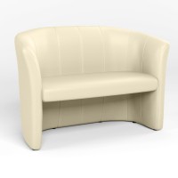 Диван офісний Новий Стиль CLUB DUO ECO-07 (Світло-бежевий) (NWS-122750)