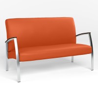Диван офісний Новий Стиль INCANTO DUO (S) ECO-72 (Помаранчевий) (NWS-122790)