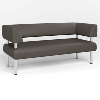 Диван офісний Новий Стиль OFFICE ECO-70 (Сірий) (NWS-122820)