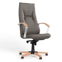 Кресло офисное поворотное Новый Стиль KING WOOD MPD EX4 P ECO-70 (Серый) (NWS-126441)