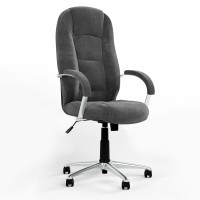 Крісло офісне поворотне Новий Стиль MODUS STEEL CHROME (TILT) SORO-95 (Темно-сірий) (NWS-126531)
