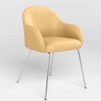 Крісло офісне Новий Стиль WAIT 4L CHROME ECO-01 (Бежевий) (NWS-122901)
