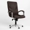 Крісло офісне поворотне Новий Стиль GERMES STEEL CHROME LB ECO-35 (Кава) (NWS-126092)