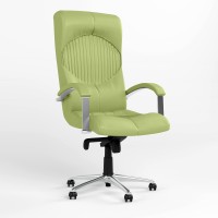 Крісло офісне поворотне Новий Стиль GERMES STEEL CHROME ECO-45 (Фісташковий) (NWS-126062)