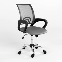 Крісло офісне поворотне Новий Стиль NETWORK GTP CHROME P OH-14 V-2 (Сірий) (NWS-124392)
