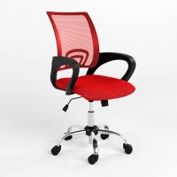 Кресло офисное поворотное Новый Стиль NETWORK GTP CHROME P OH-6 C-16 (Красный) (NWS-124372)