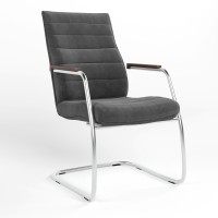 Крісло офісне Новий Стиль IRIS STEEL CF LB CHR SORO-95 (Темно-сірий) (NWS-126263)
