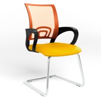 Офисное кресло Новый Стиль NETWORK CF CHROME OH-9 V-26 (Желтый) (NWS-121564)