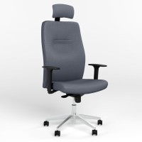 Кресло офисное поворотное Новый Стиль VISION R HR ST AL70 P CN-206 (Серый) (NWS-127134)