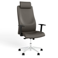 Крісло офісне поворотне Новий СтильSOLO R HR STEEL ST AL70 P ECO-70 (Сірий) (NWS-126937)