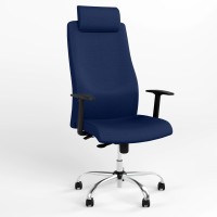 Крісло офісне поворотне Новий СтильSOLO UP R HR STEEL WA ST CHR68 CN-210 (Темно-синій) (NWS-127027)