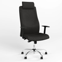 Кресло офисное поворотное Новый Стиль SOLO UP R HR STEEL WA ST CHR68 CSE-14 (Черный) (NWS-127057)