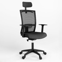 Крісло офісне поворотне Новий Стиль STILO R HR SFB PL64 OH-5 ZT-24 (Графітовий) (NWS-126927)