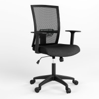 Крісло офісне поворотне Новий Стиль STILO SL PL64 OH-5 ZT-25 (Чорний) (NWS-126877)