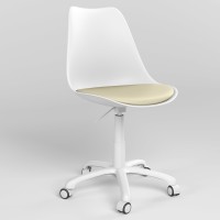 Крісло офісне поворотне Новий Стиль ASTI GTS (J) PW62 (BOX-1) K01 ECO-07 (Світло-бежевий) (NWS-132009)
