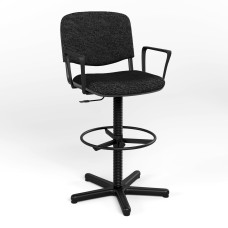 Крісло офісне поворотне ISO GTP RING BASE STOPKI PM64 C-11 (Чорний) (NWS-132039)