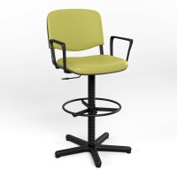 Кресло офисное поворотное ISO GTP RING BASE STOPKI PM64 V-47 (Оливковый) (NWS-132059)