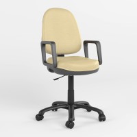Крісло операторське поворотне Новий Стиль COMFORT GTP V-18 (Кремовий) (NWS-123348)