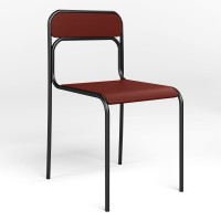 Стул офисный Новый Стиль ASCONA BLACK V-25 (Темно-красный) (NWS-127189)