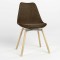 Стул на раме ASTI ALU SOFT WOOD (BOX-1) PL-10 (Темно-оливковый) (NWS-127239)