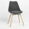 Стілець обідній Новий Стиль ASTI ALU SOFT WOOD (BOX-3) PUMA-15 (Темно-попелястий) (NWS-127249)