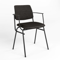 Стул офисный Новый Стиль ISIT ARM BLACK C-26 (Серый) (NWS-127849)