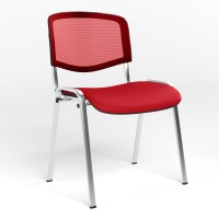 Стул офисный ISO NET CHROME OH-6 V-27 (Красный) M (NWS-127839)