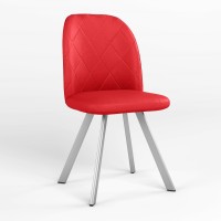 Стул обеденный Новый Стиль MILANA 4L ALU (BOX-1) SMP ECO-90 (Красный) (NWS-128639)