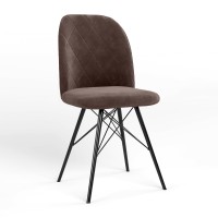 Стул обеденный Новый Стиль MILANA 4LX BLACK (BOX-1) LN SORO-28 (Светло-коричневый) (NWS-128829)