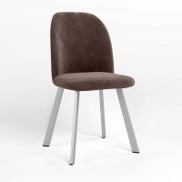 Стул обеденный Новый Стиль MILANA NX ALU (BOX-1) LN SORO-28 (Светло-коричневый) (NWS-128709)