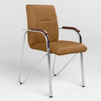 Стілець для відвідувачів Новий Стиль SAMBA (BOX-1) ECO-13 (Коричневий) (NWS-129249)