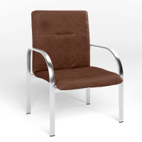 Стул для посетителей Новый Стиль STAFF-1 ECO-21 (Темно-коричневый) (NWS-129319)