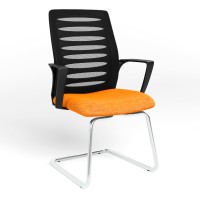 Конференц-крісло Новий Стиль WEBSTAR CF CHROME-BLACK OH-5 C-76 (Помаранчевий) (NWS-129919)