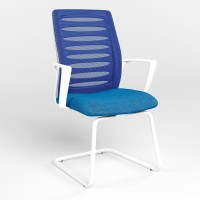 Конференционное кресло Новый Стиль WEBSTAR CF WHITE OH-3 C-81 (Голубой) (NWS-129949)