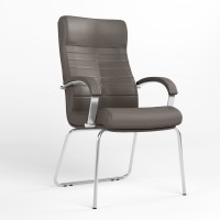 Крiсло офісне Новий Стиль ORION STEEL CFA LB CHROME ECO-70 (Сірий) (NWS-126550)