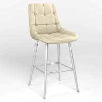 Обідній стілець Новий Стиль NICOLE HN HOKER ALU (BOX-1) RMB ECO-07 (Світло-бежевий) (NWS-130050)