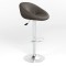 Барний стілець поворотний Новый Стиль ROSE CHROME LUX ECO-70 (Сірий) (NWS-130221)