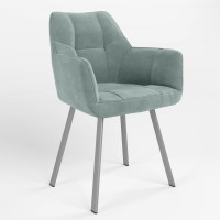 Обідній стілець Новий Стиль DASTER NXL ALU (BOX-1) LN SORO-34 (Ментол) (NWS-121144)