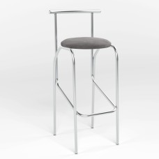 Барний стілець Новий Стиль JOLA CHROME (BOX-2) SORO-93 (Сірий) (NWS-121394)