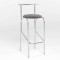 Барний стілець Новий Стиль JOLA CHROME (BOX-2) SORO-93 (Сірий) (NWS-121394)