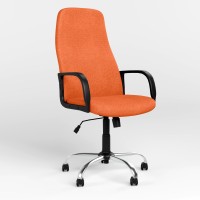 Кресло руководителя поворотное Новый Стиль DIPLOMAT KD HR TILT CHR68 ZT-02 (Оранжевый) (NWS-125726)