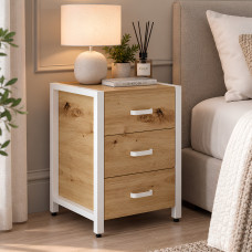 Тумба універсальна Ferrum-decor Вів'єн 3 50x41x40 білий ДСП Дуб Артизан 16 мм (FRD-106871)