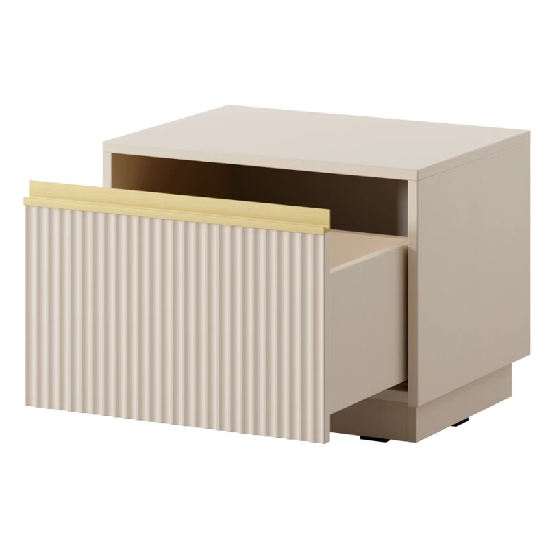Тумба приліжкова Perfect Home Royal S54 1S 53,6х42х39 Бежевий (PFH-091296)