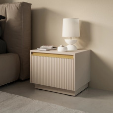 Тумба приліжкова Perfect Home Royal S54 1S 53,6х42х39 Бежевий (PFH-091296)