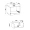 Тумба приліжкова Perfect Home Royal S54 1S 53,6х42х39 Бежевий (PFH-091296)