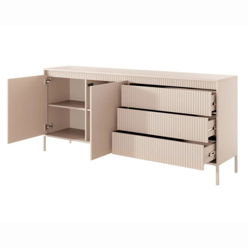 Комод з телескопічними напрямними Perfect Home Senso 2D3S/187 187,1x81,4x39,5 Бежевий (PFH-091108)